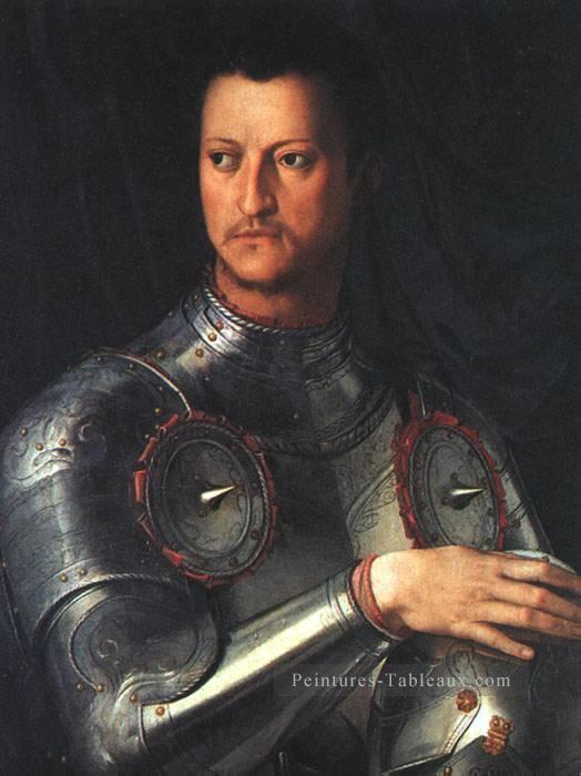 Cosimo de medici en armure Florence Agnolo Bronzino Peintures à l'huile